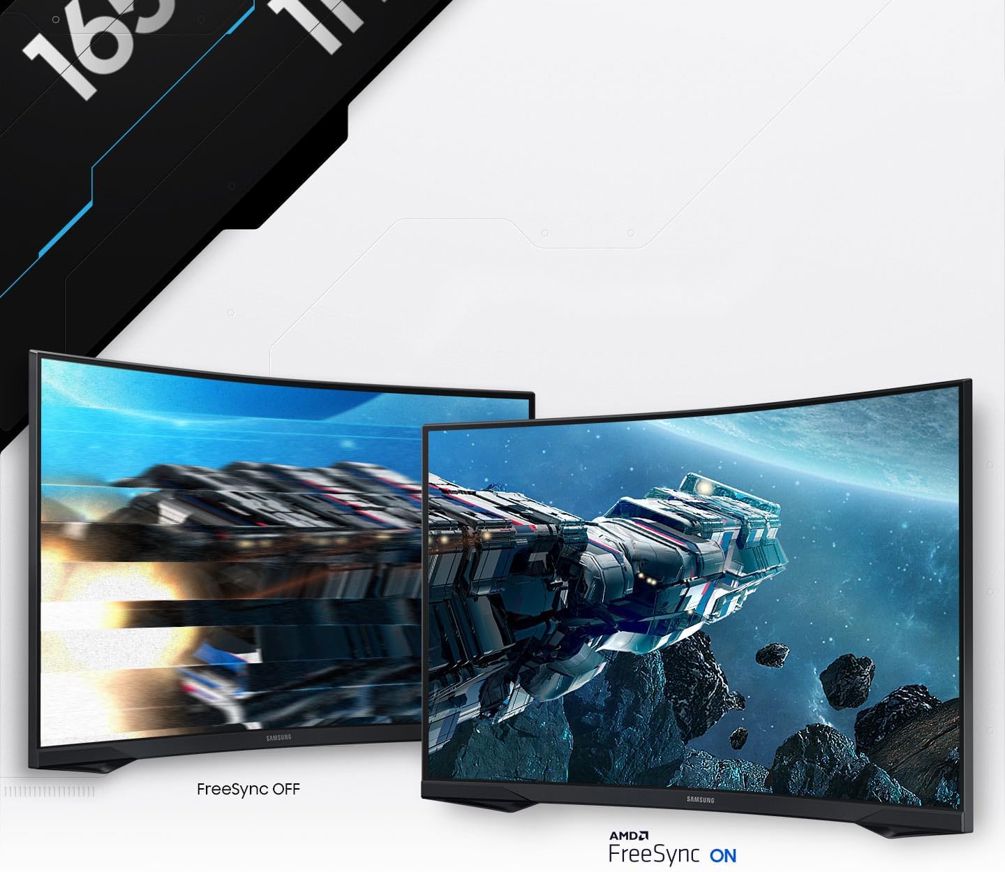 Ecran PC Odyssey G55C 32’’, 165Hz , 1ms, Dalle VA Incurvée 1000R, QHD : 2560x1440, 2500:1,HDR10, AMD FreeSync, Auto Source Switch +, Pied Ajustable, DisplayPort, HDMI