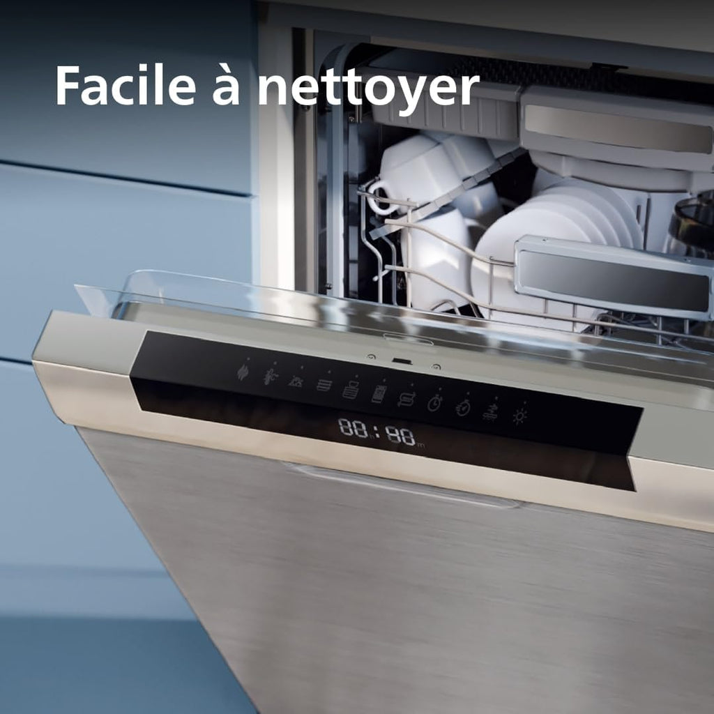 Philips Machine à Pâtes Série 7000 - Technologie ProExtrude, Pesée Automatique, 8 Disques de Forme, Pâte Parfaite, Nettoyage Facile, Jusqu'à 8 Portions, Noir (HR2665/93)