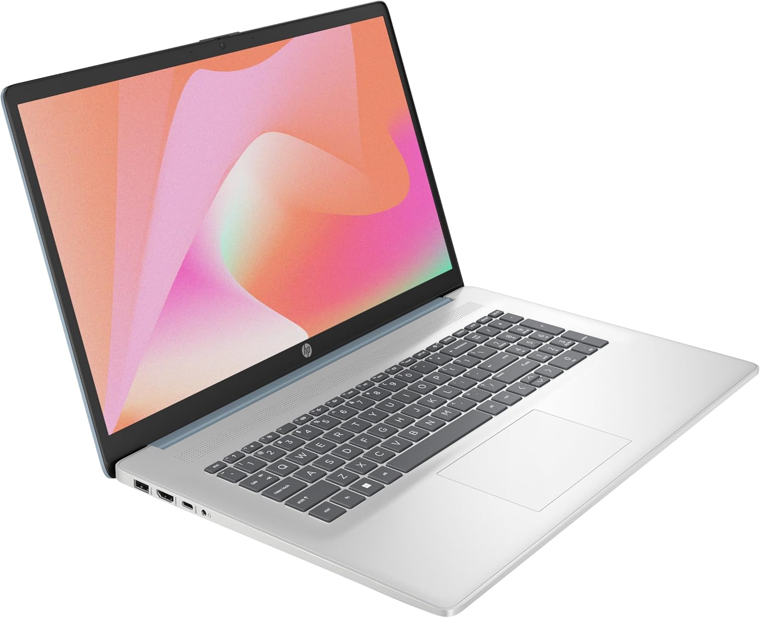HP 17-cp2003sf Ordinateur Portable 17,3" FHD IPS, PC Portable (AMD Ryzen 5 7520U, RAM 16 Go, SSD 512 Go, AMD Radeon Graphics, Windows 11), Laptop Argent, Clavier AZERTY