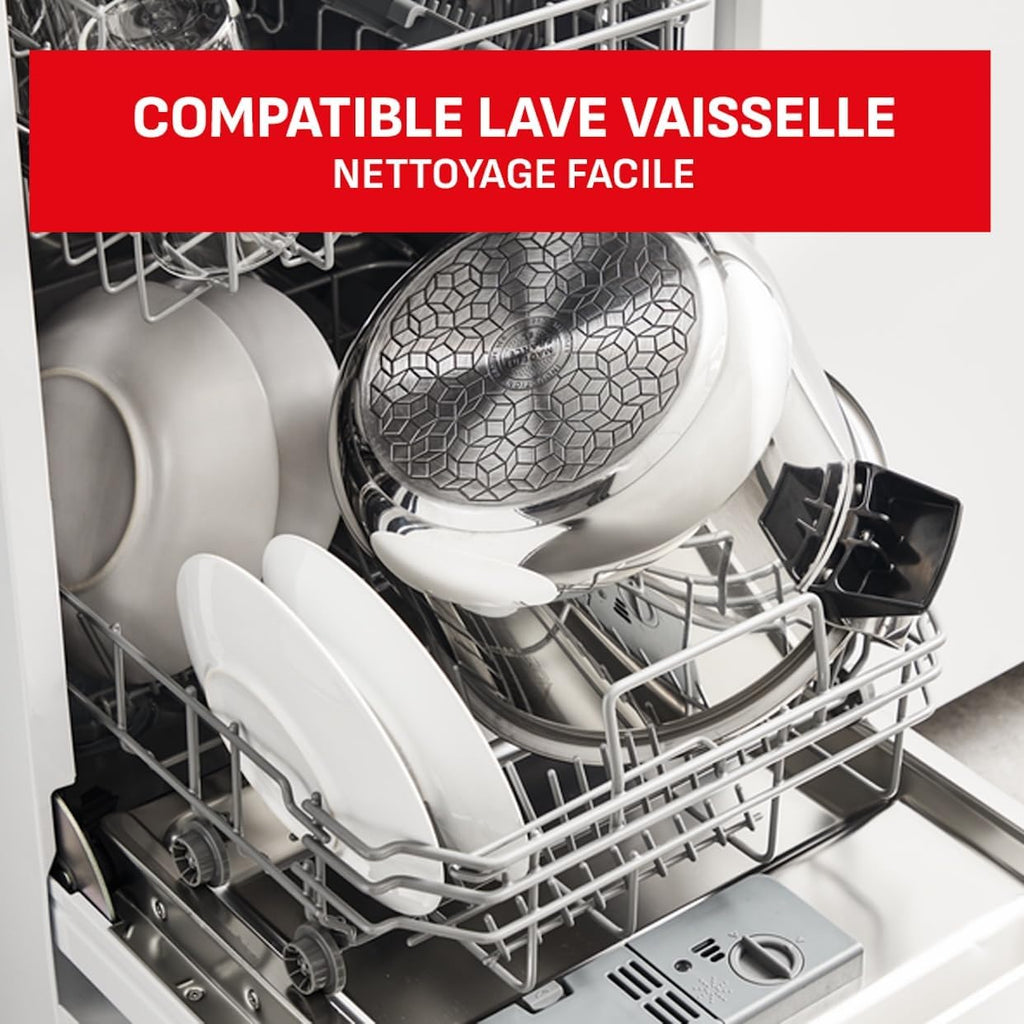 SEB Cocotte-minute 9L, 7 à 10 personnes, Induction, Cuisson plus rapide saine, Fabrication française, Garantie 10ans, Éco-conçue, Système de sécurité, Livre recettes, Authentique Eco-Design P0534900