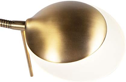 Qazqa lexus - LED Dimmable Lampadaire avec lampe de lecture variateur inclus - 1 lumière - H 1800 mm - Bronze - Moderne - éclairage intérieur - Salon I Chambre