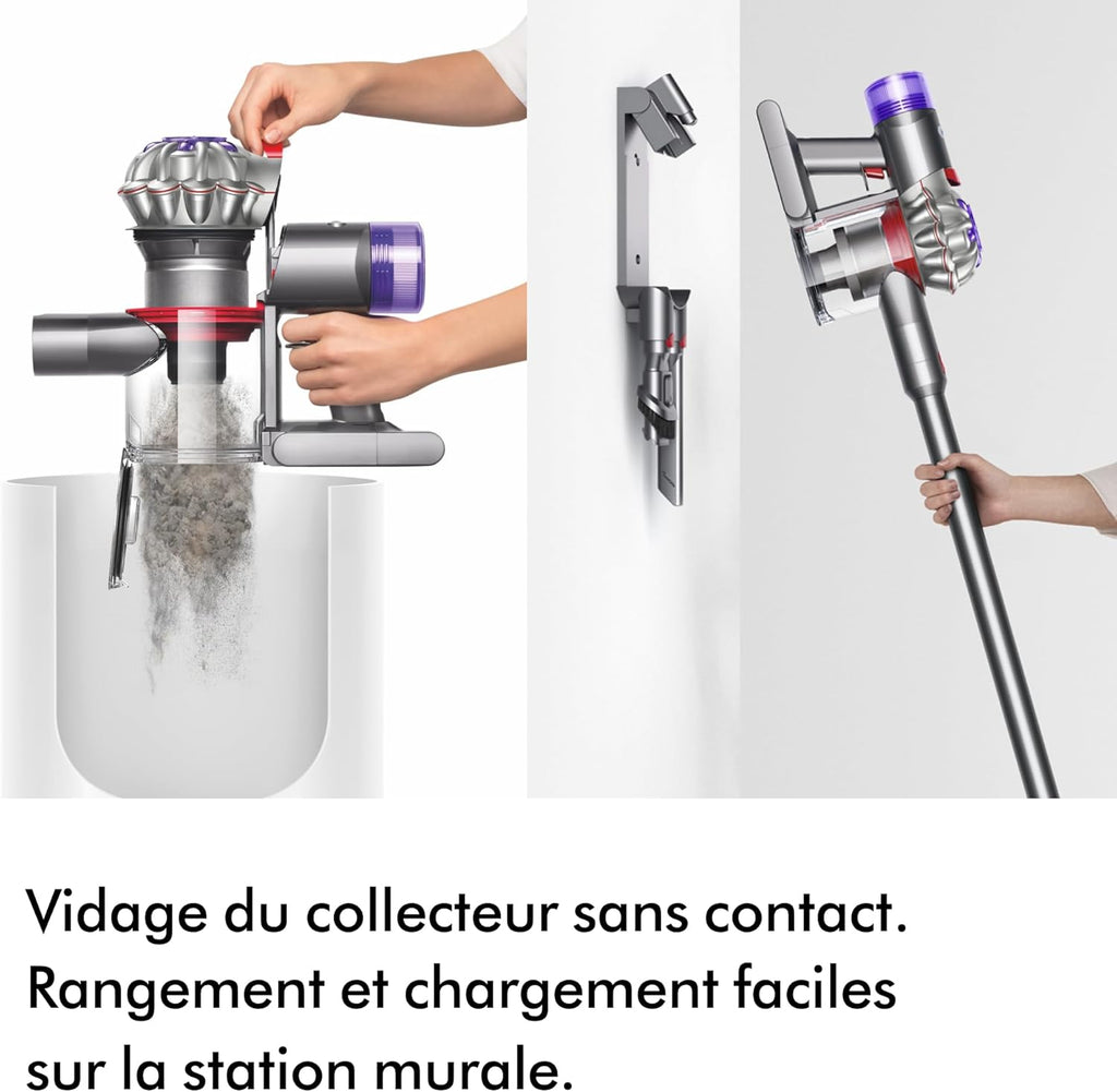 V8 Advanced Aspirateur sans Fil, 130 AW, Jusqu’à 40 Min d’autonomie, Brosse Motorbar Anti-enchevêtrement, élimine Les Poils d’Animaux, aspirateur à Main et Sol