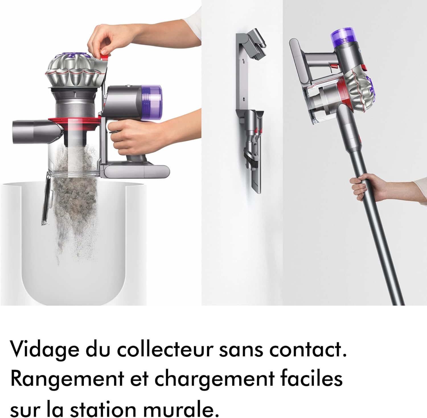 V8 Advanced Aspirateur sans Fil, 130 AW, Jusqu’à 40 Min d’autonomie, Brosse Motorbar Anti-enchevêtrement, élimine Les Poils d’Animaux, aspirateur à Main et Sol
