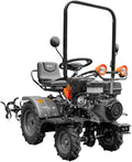 Kawapower Mini Tracteur Cultivateur 14HP Essence Démarrage électrique 4 Vitesses