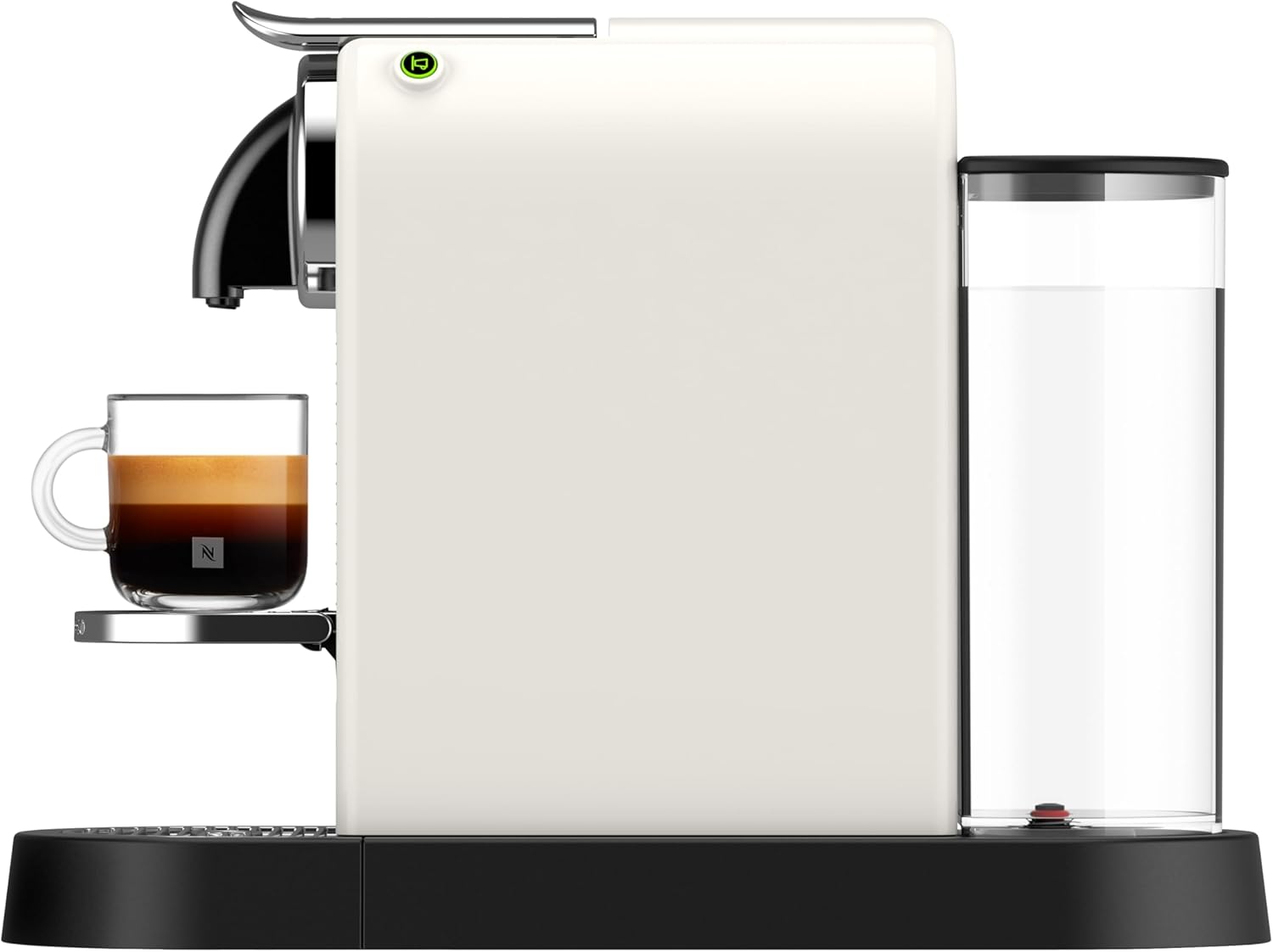 De'Longhi Nespresso CitiZ EN167.W, Machine à Café en Capsules, Machine à Café pour une Tasse, Design Compact, Pression 19 Bar, 2 Tailles de Tasses, Ensemble de Bienvenue Inclus, Blanc