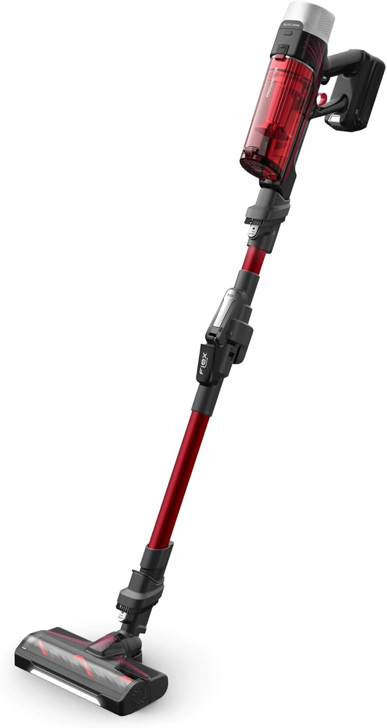 Rowenta X-Force Flex9.60, Aspirateur balai sans fil multifonction, Performant avec 100AW, Autonomie 45 minutes, Ultra léger, Tube Flex, RH2099WO