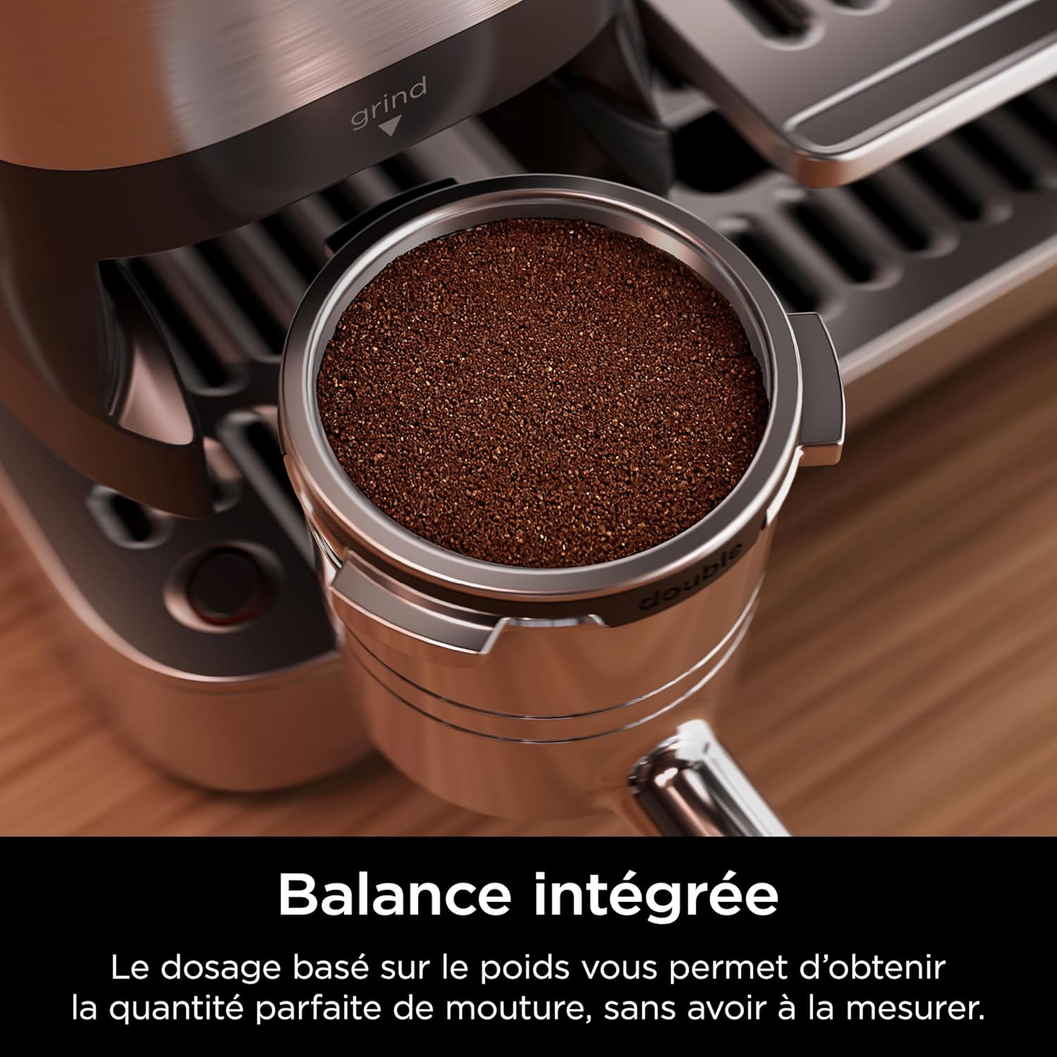 NINJA Machine à café Luxe Essential 2-en-1, Latte, Cappuccino et Espresso avec broyeur à grains et mousseur à lait intégrés, facile à utiliser, 2 préréglages mousse, argent, ES501EU