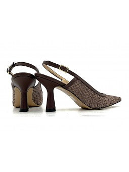 Escarpin Nacrée Zelia / Marron