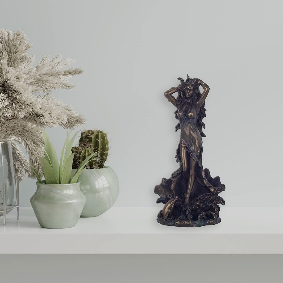 BY SIGRIS Signes Grimalt Figurines Décoratives | Figure Bronze Dieu Grecque Aphrodite - 28 x 12 x 14 cm