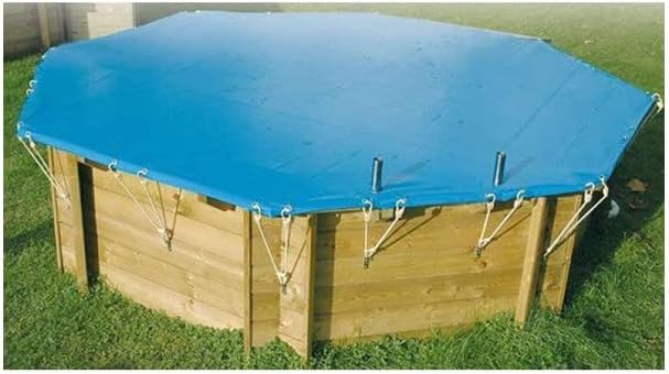 Ubbink Couverture hivernage de securite pour Piscine Bois diam 4.10m - nortland 7514388