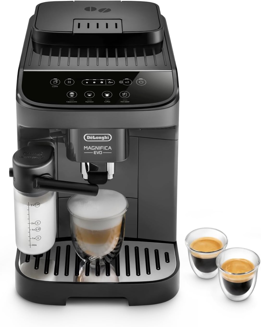 Magnifica Evo Machine a Café Grain ECAM292.81.B, Machine Expresso et Cappucino, 1.8L, 1450W, Noir