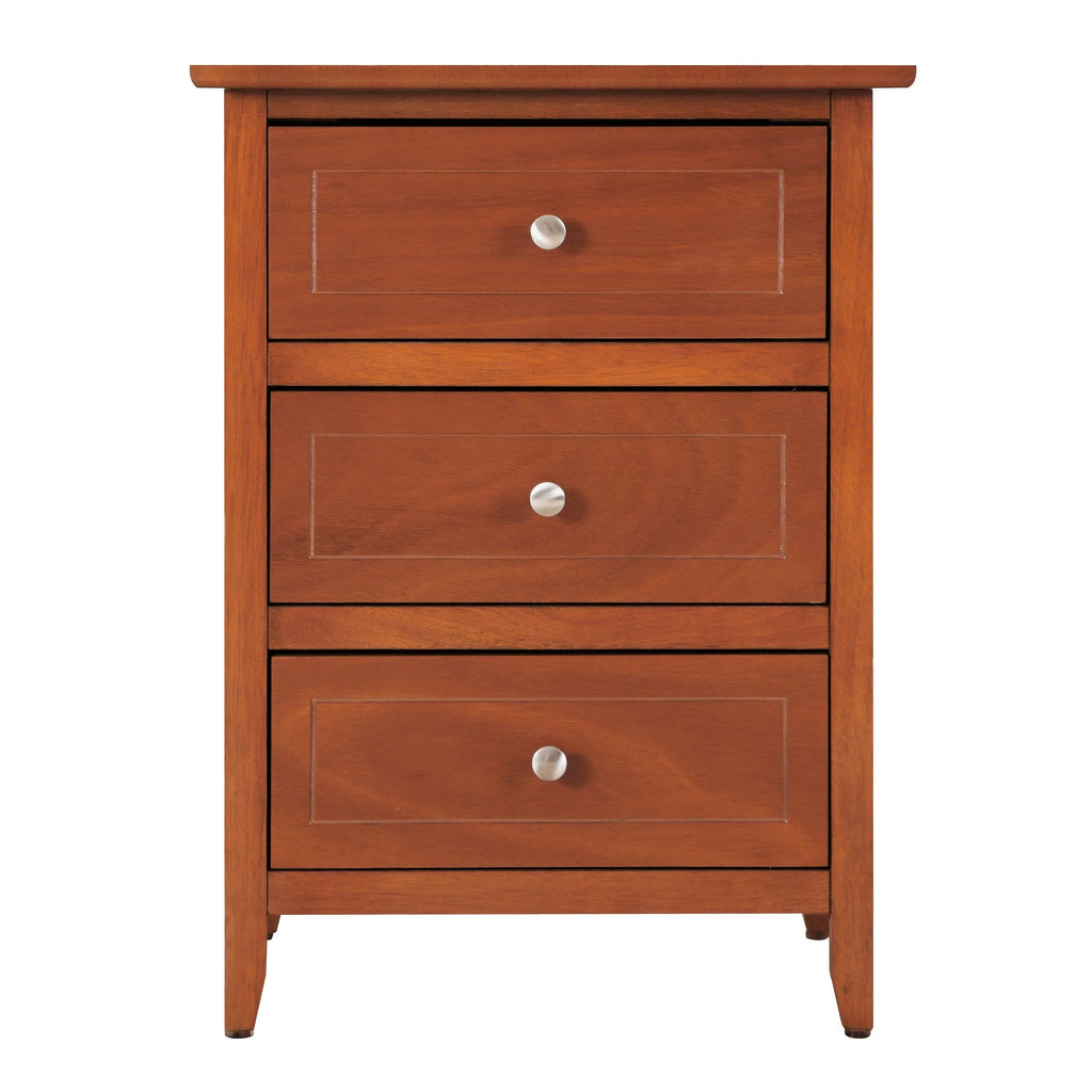 Daniel 3-drawer Transitional Wooden Nightstand