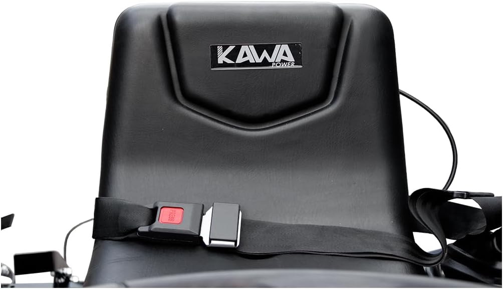 Kawapower Mini Tracteur Cultivateur 14HP Essence Démarrage électrique 4 Vitesses