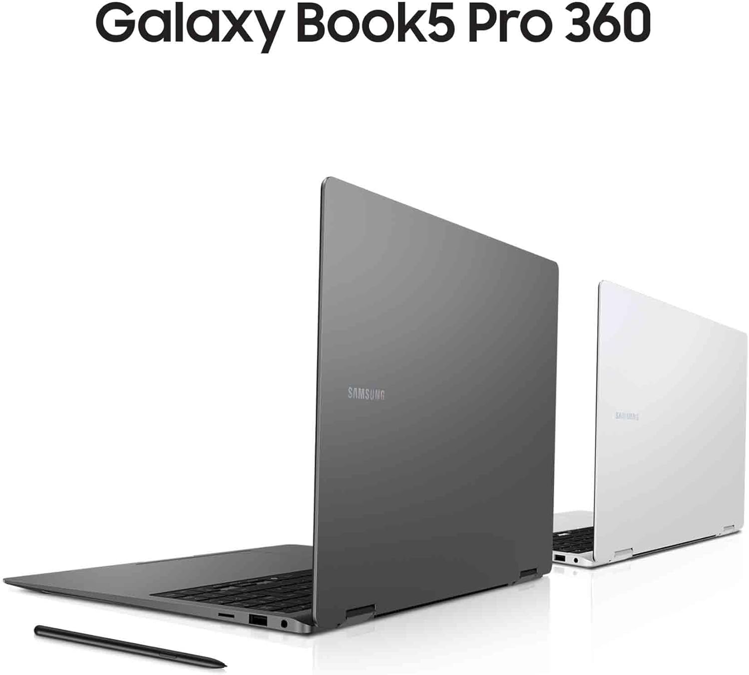 Samsung Galaxy Book5 Pro 360 16", Copilot+ PC, Ordinateur Portable avec IA, Processeur Intel Core Ultra 7, Mémoire 16 Go RAM, Stockage 512 Go, Clavier AZERTY Fr, Anthracite