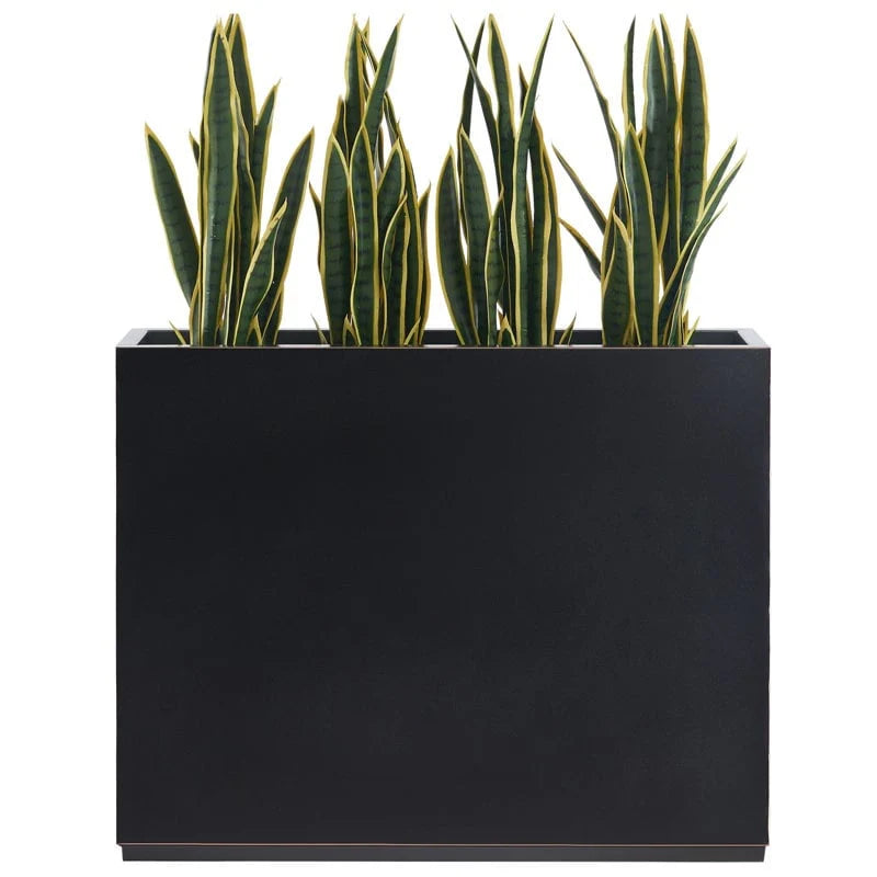 Metallic Heavy Planter for Outdoor Plants, 38Lx10Wx30H Inches Tall and Long Metal Divider Planter Box - 38x30x10