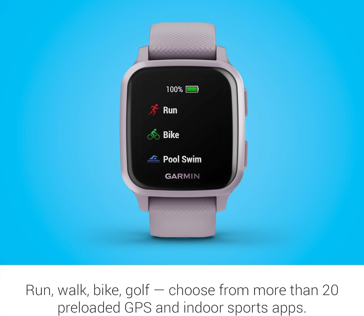 Garmin Venu SQ 3,3 cm (1.3") LCD Violet GPS (Satellite)
