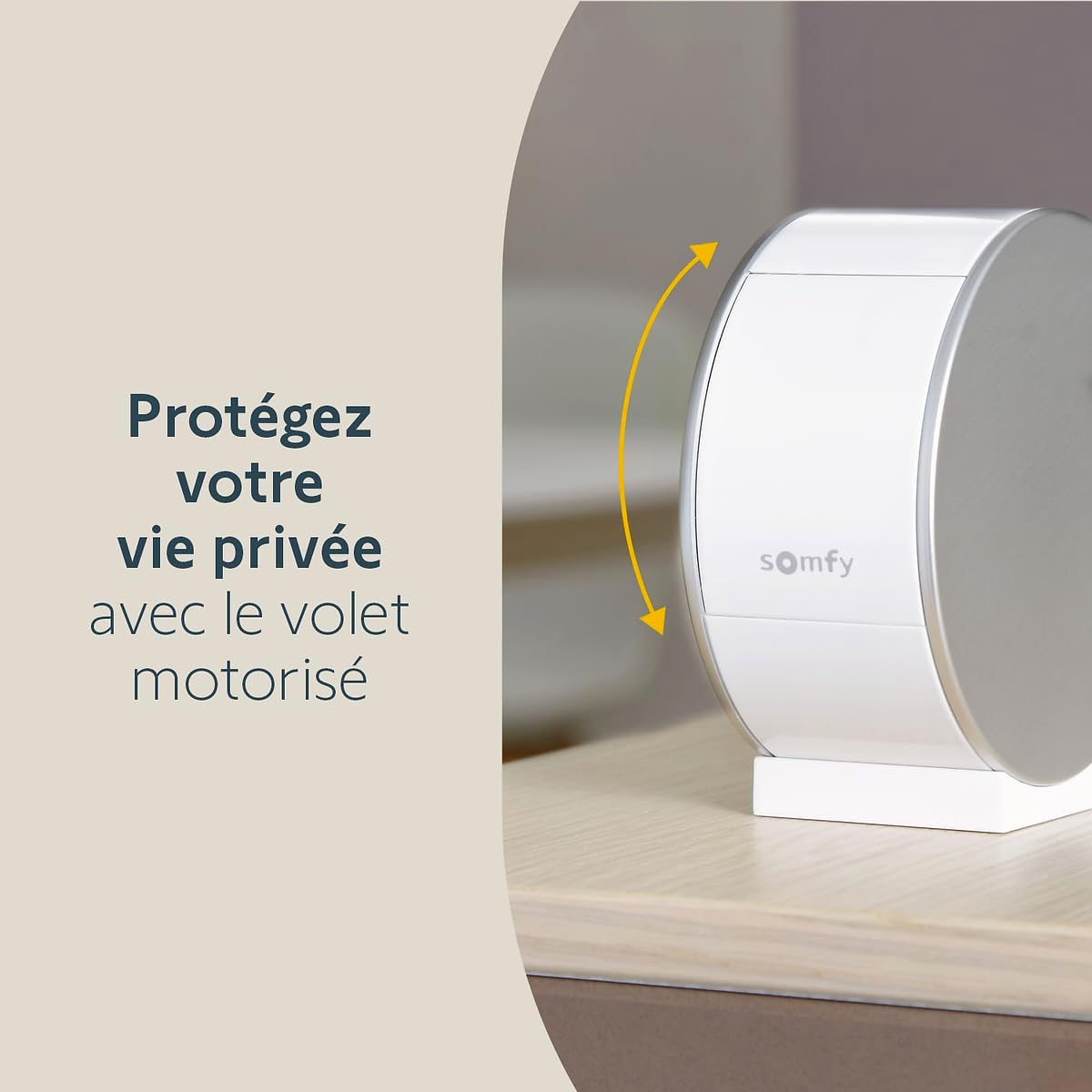 somfy 1870469 - Pack de 2 Indoor Camera, Caméras avec volet motorisé, Vision Nocturne, Détection de Mouvement, Grand Angle, Haut-Parleur, Microphone, Compatible : Alexa, Google Home et Tahoma