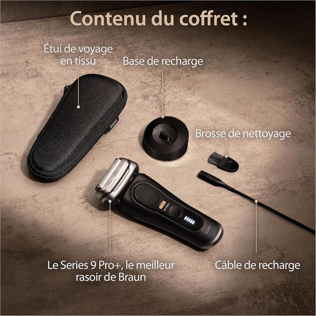 Braun Series 9 PRO+ 9510s, rasoir électrique pour homme, noir