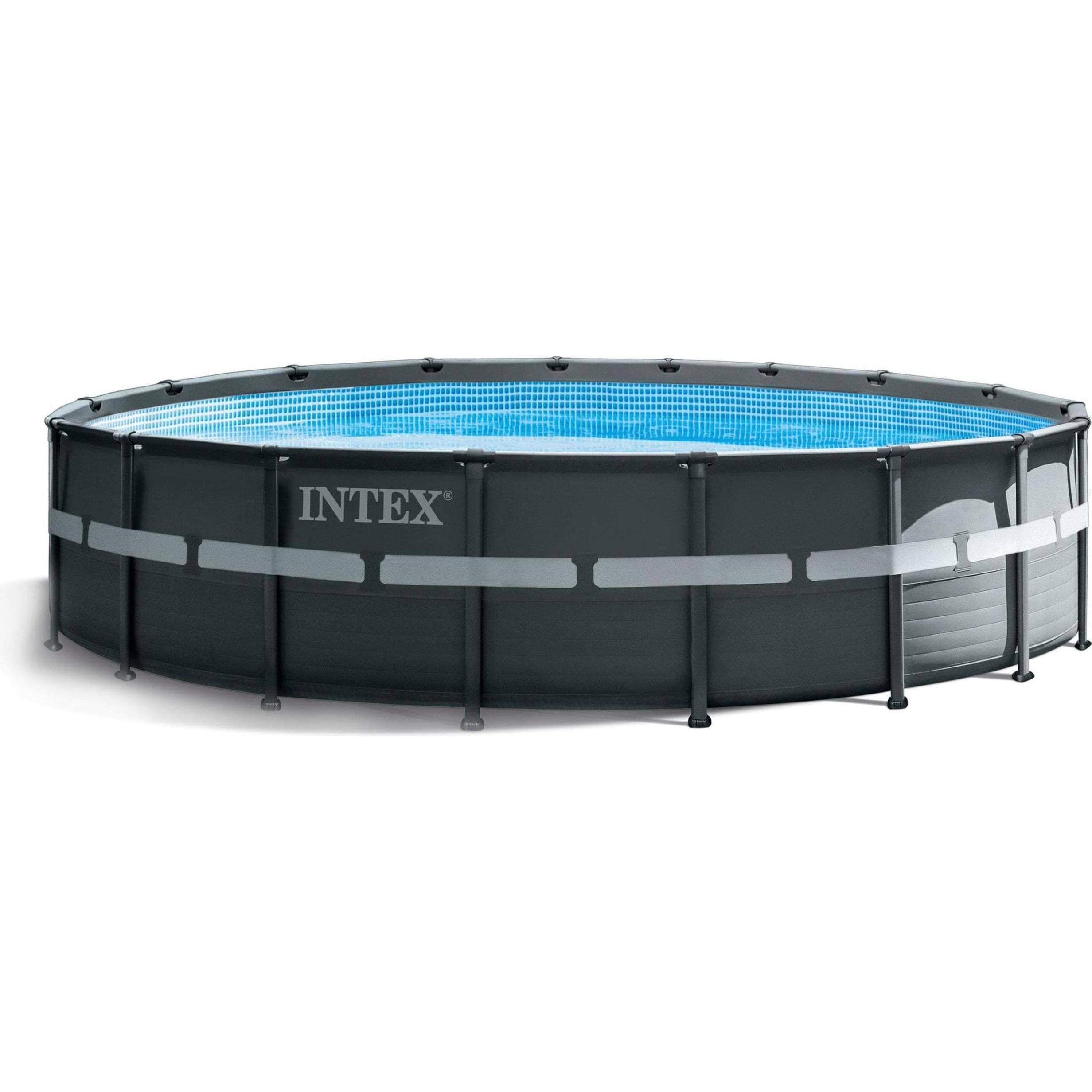 Piscine tubulaire Ultra XTR ronde 5,49 x 1,32 m Intex(Gris/Bleu)