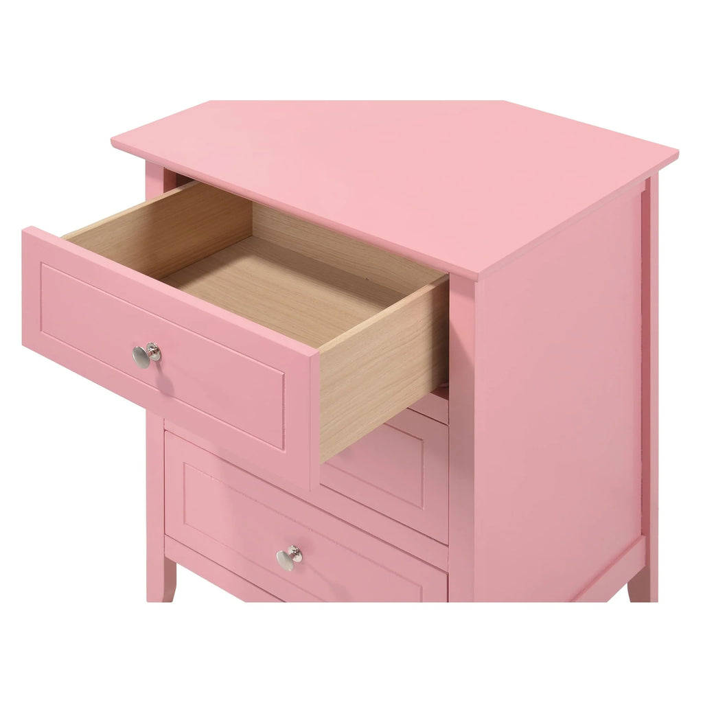 Daniel 3-drawer Transitional Wooden Nightstand