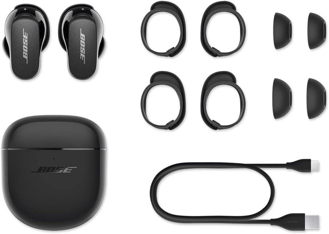 QuietComfort Earbuds II, Écouteurs sans Fil, Bluetooth, écouteurs à Réduction, avec Une Réduction de Bruit et Un Son Personnalisés, Noir