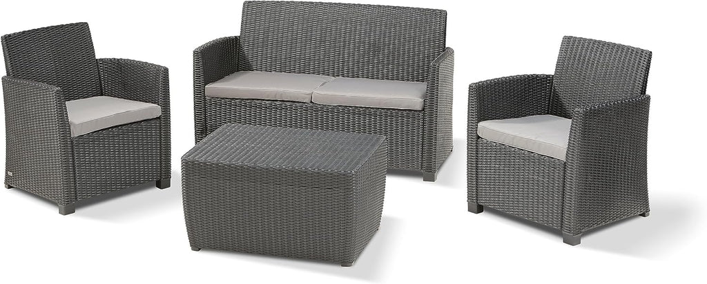 Mia Ensemble Table de Rangement en Graphite
