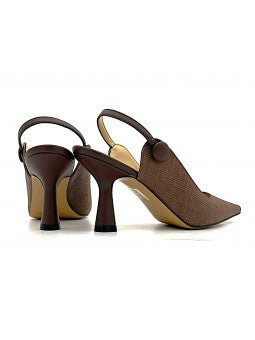Escarpin Nacrée Yanna / Marron