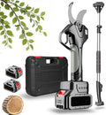 Sécateur électrique professionnel sans fil avec perche télescopique 2,1 m, écran LCD, batteries lithium rechargeables (2)