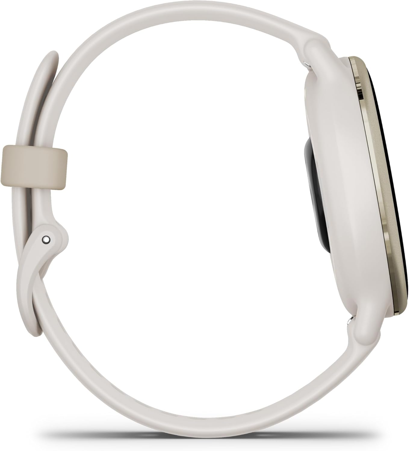 Garmin Vivoactive 5 montre intelligente GPS santé et fitness pour homme et femme lunette aluminium doré crème bracelet silicone ivoire écran AMOLED 3 cm autonomie