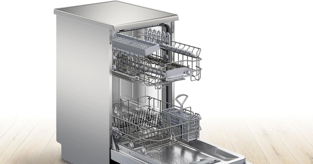 Bosch SPS2HKI58E, Série 2, Lave-vaisselle pose-libre, 45 cm, 10 couverts, Home connect, Inox
