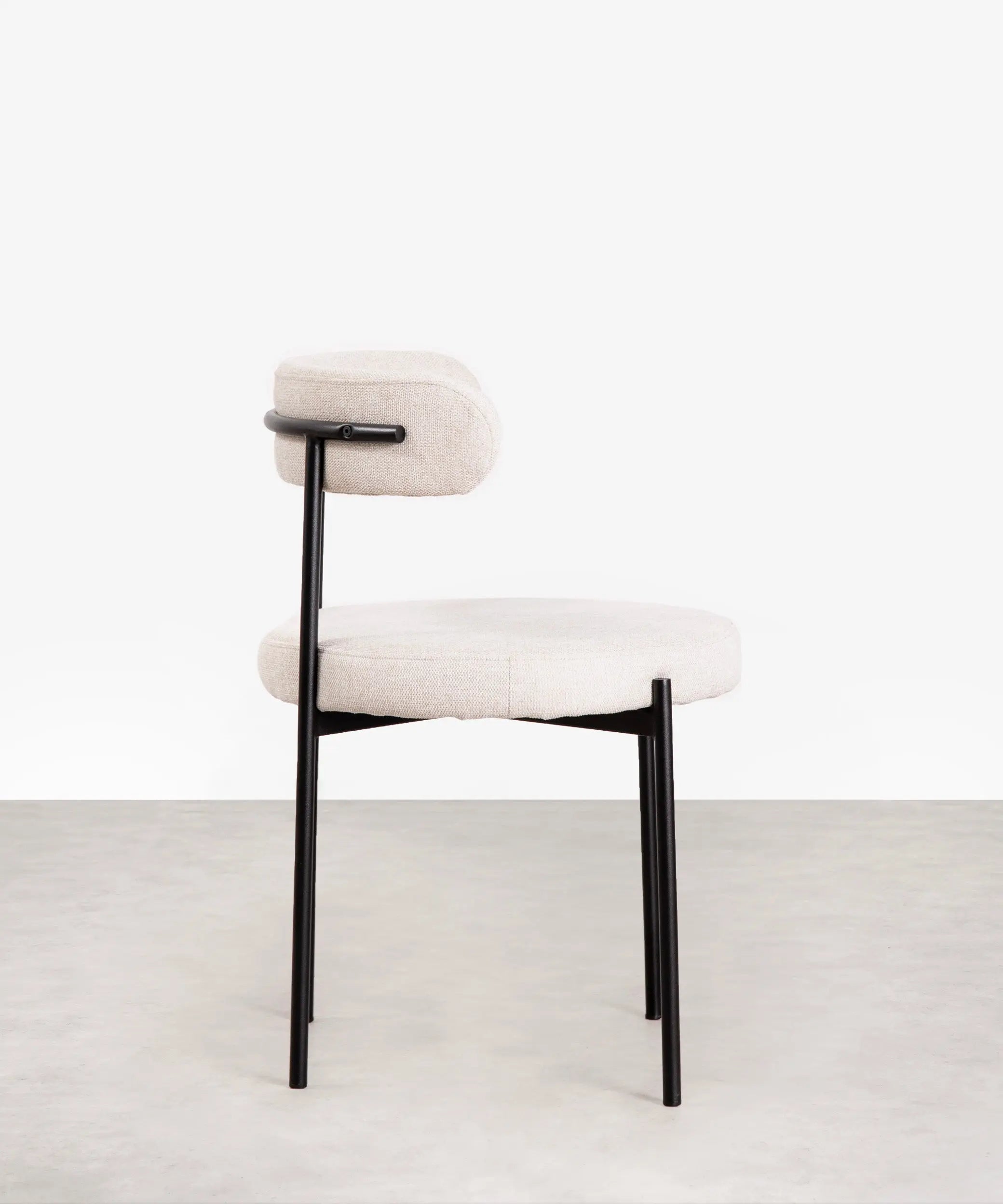 Silla de Comedor en Tela y Metal Alexia