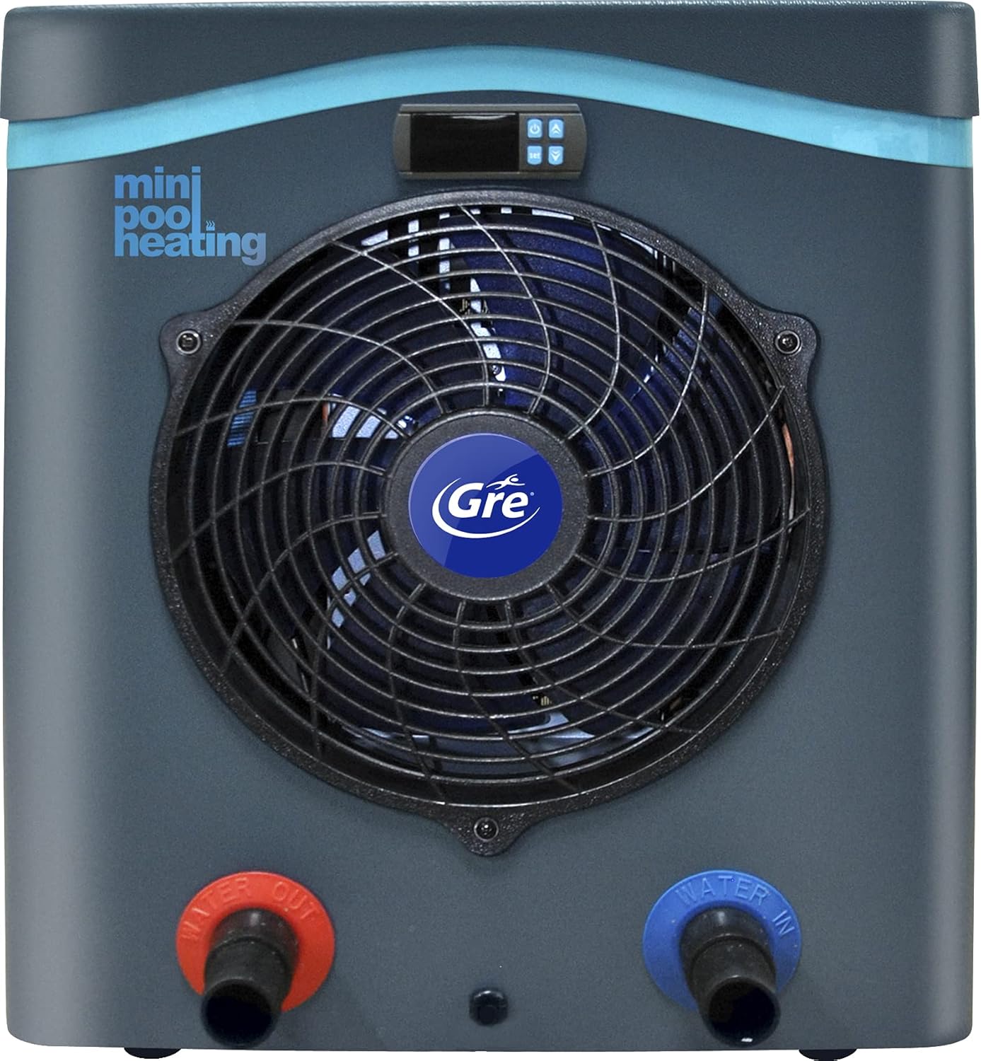 Gre HPM40 HPM40-Mini Pompe à Chaleur pour Piscine Hors Sol jusqu'à 40 m3, Noir(40 m3/Unique)