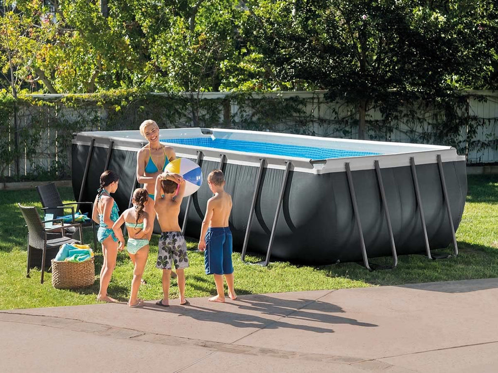 Intex kit Piscine Ultra XTR rectangulaire Tubulaire (l) 5,49 x (l) 2,74 x (h) 1,32m