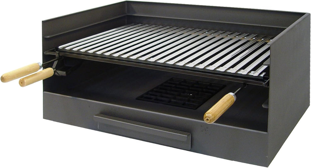 Imex El Zorro 71514 Bac avec Plaque en INOX pour Barbecue 72 x 40 x 33 cm