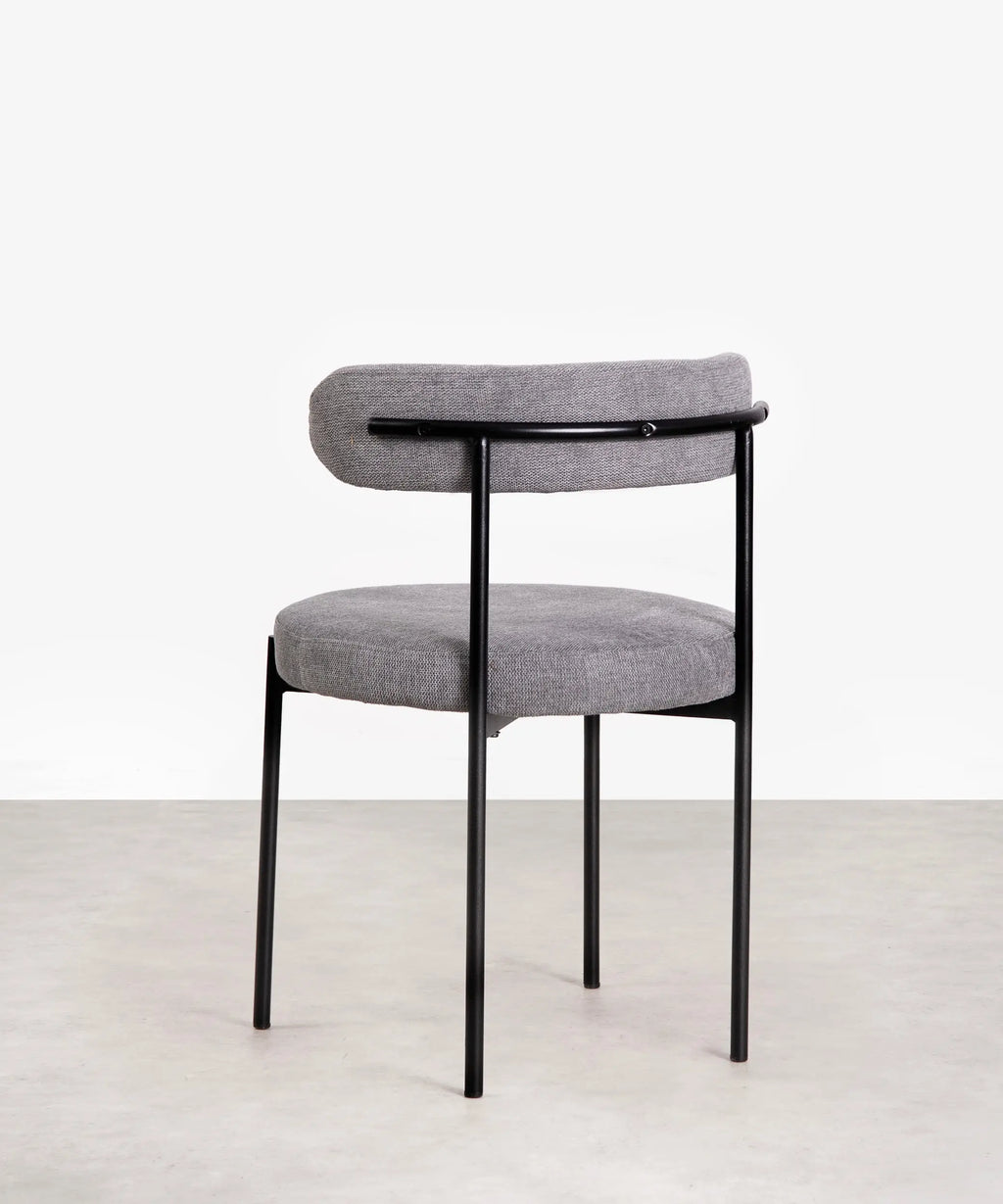 Silla de Comedor en Tela y Metal Alexia