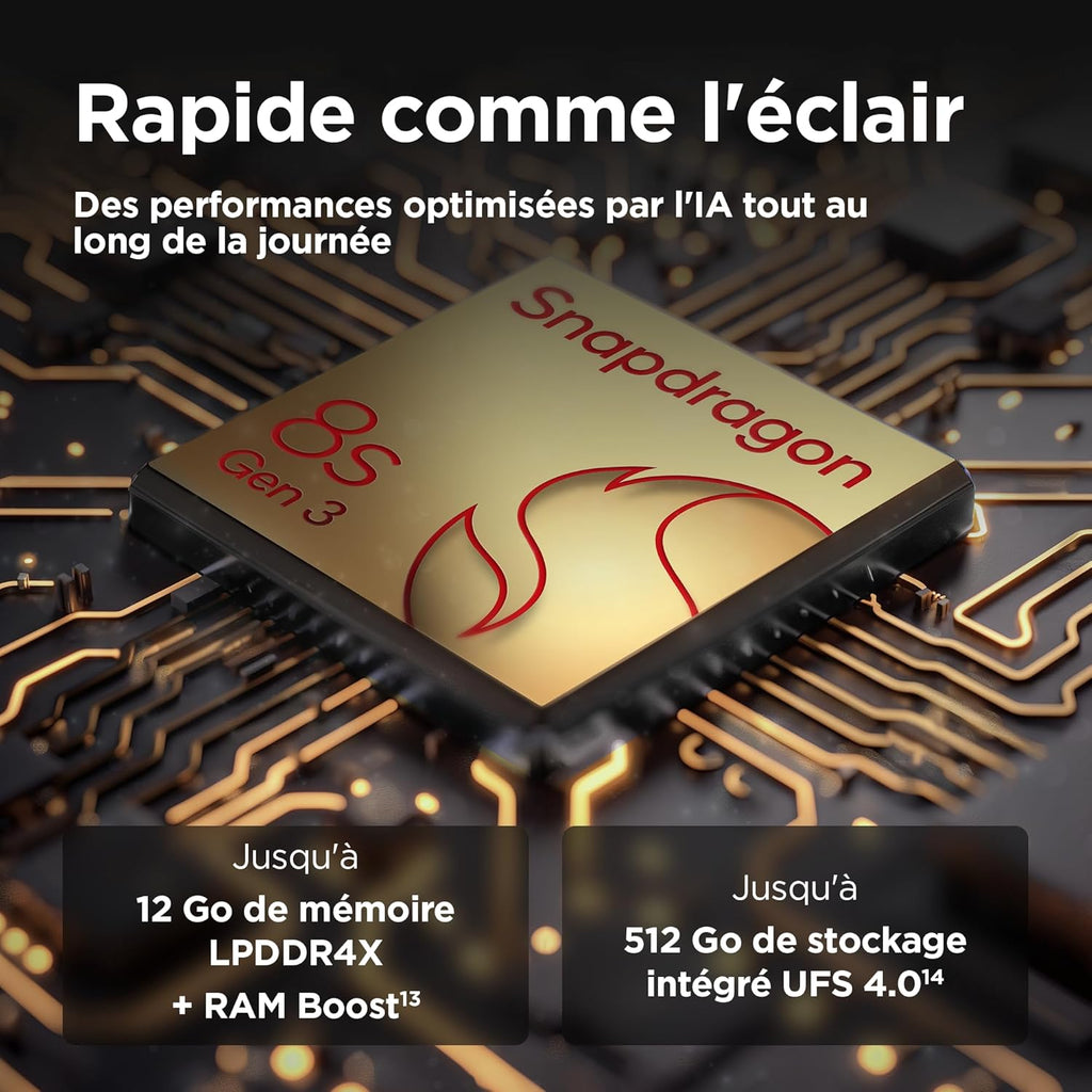 Motorola Razr 50 Ultra, 12+512 Go, écran 4", Double capteur 50MP avec IA, Résistant à l’Eau, Peach Fuzz