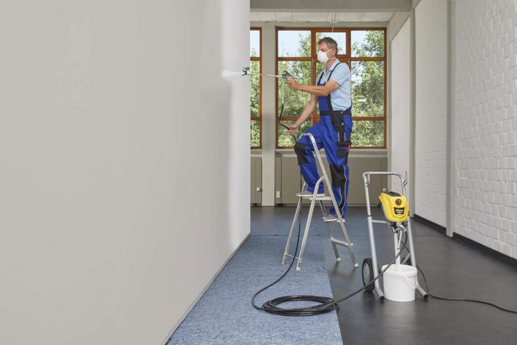 Pistolet de peinture airless WAGNER Control Pro 250 M pour peintures murales, apprêts, vernis et lasures, 15 m² - 2 min, réglage de la pression, 110 bar, tuyau de 9 m