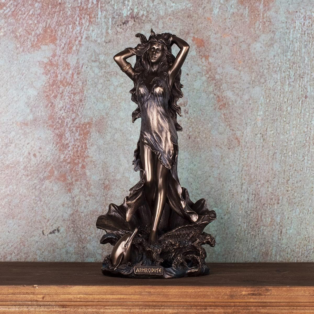 BY SIGRIS Signes Grimalt Figurines Décoratives | Figure Bronze Dieu Grecque Aphrodite - 28 x 12 x 14 cm
