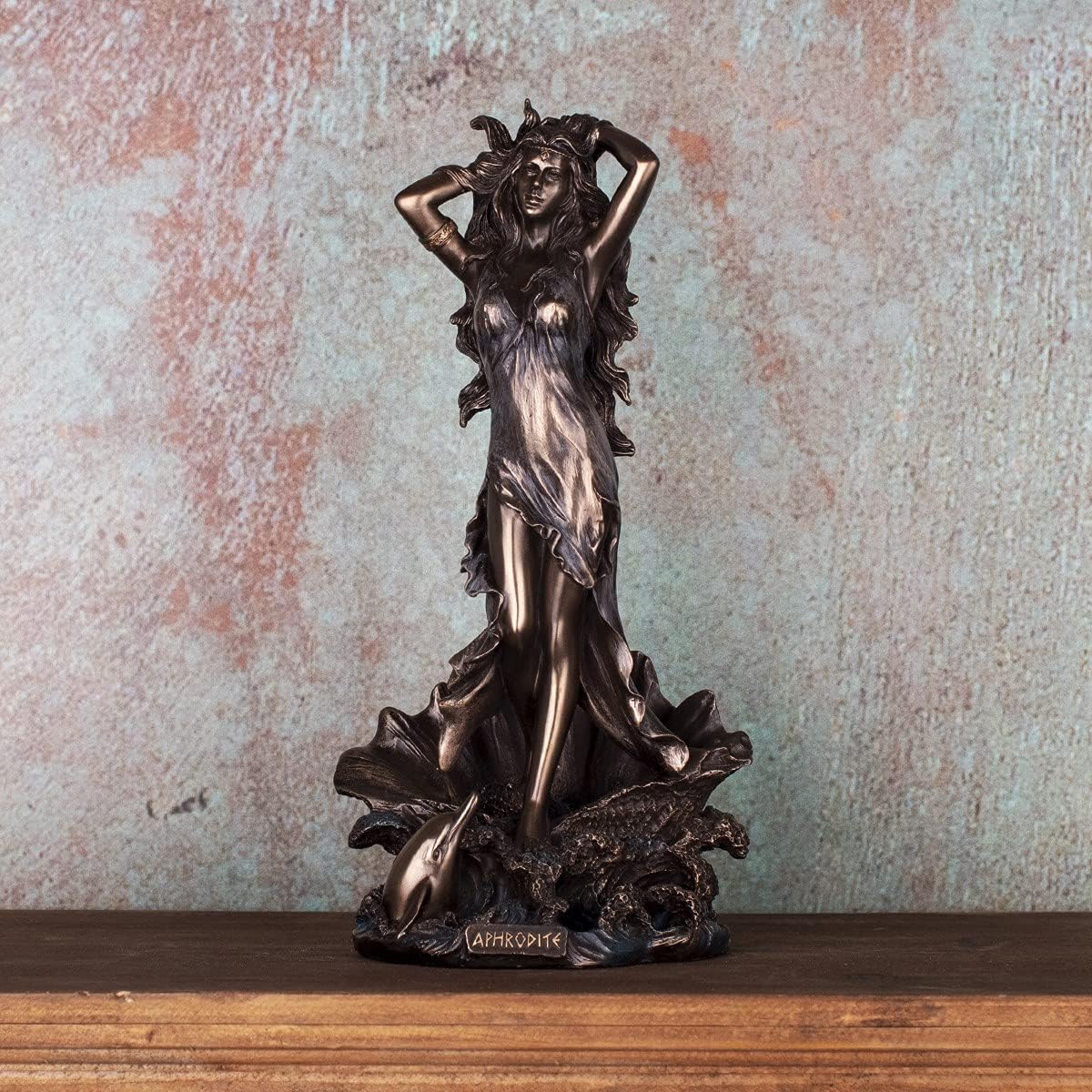 BY SIGRIS Signes Grimalt Figurines Décoratives | Figure Bronze Dieu Grecque Aphrodite - 28 x 12 x 14 cm