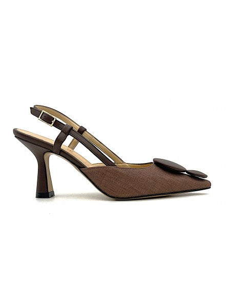 Escarpin Nacrée Yoana / Marron
