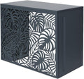TERRE JARDIN Cache Climatiseur Exterieur 105x90x66,5 - Pompe a Chaleur Extérieur Métal - Kit Fixation Inclus - Cache Clim, Anti Intempéries - Discrétion, Protection, Réduction Bruit - Anthracite