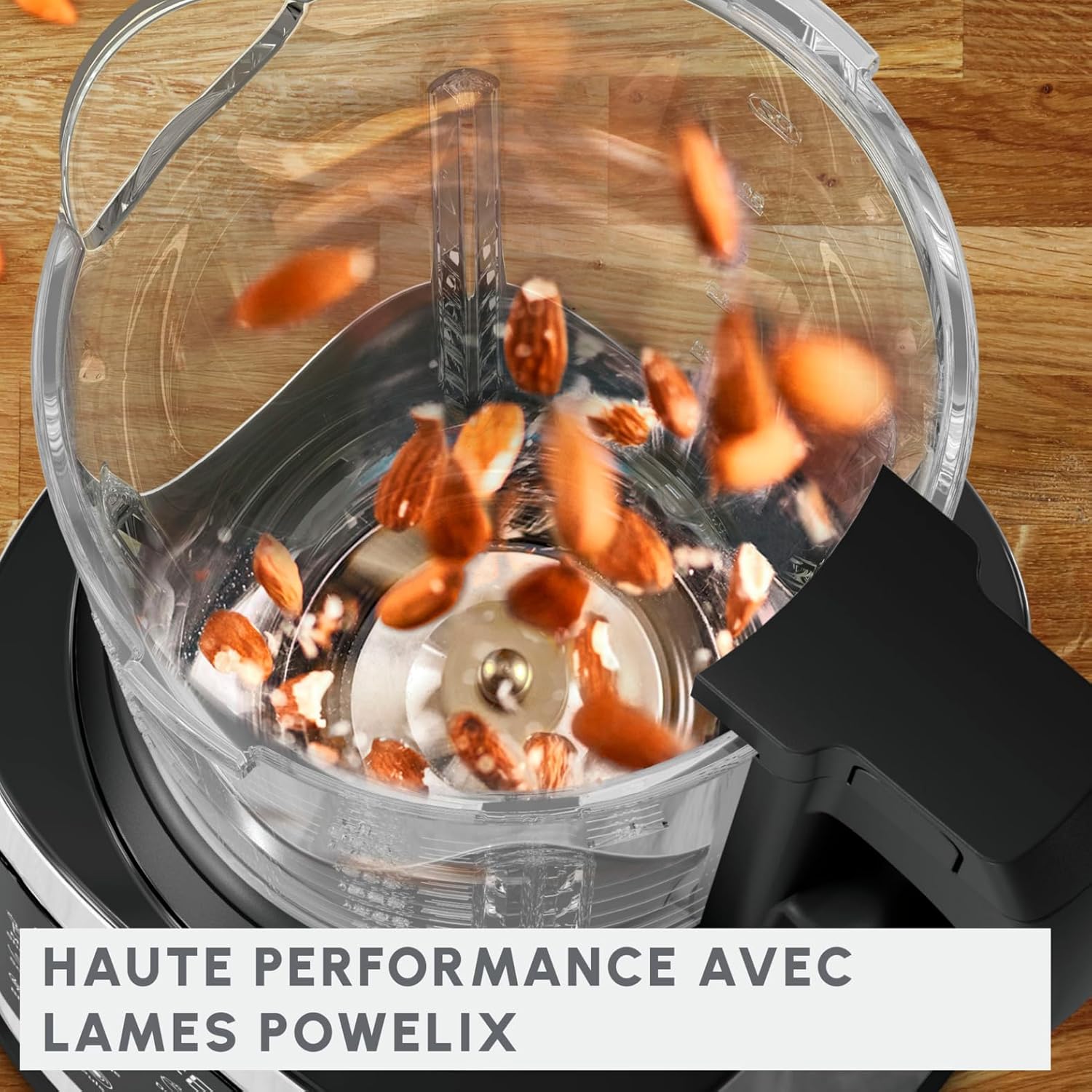 Moulinex Perfectmix Cook blender chauffant à haute vitesse, 10 programmes automatiques, 1400 W, YY5607FG, Noir et Transparent, Métal