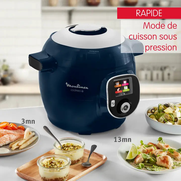 Cookeo+ 150 recettes Bleu, avec louche incluse