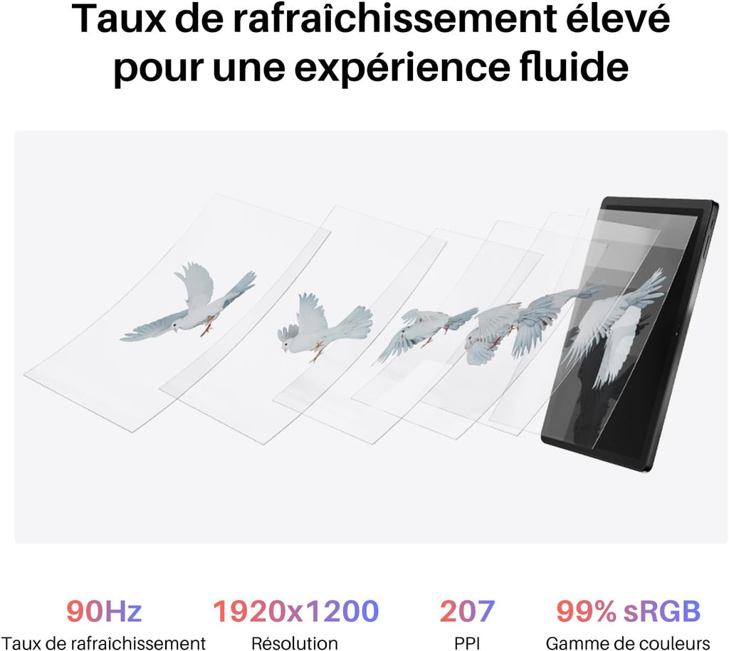 HUION Kamvas Slate 11 Tablette Graphique avec Écran Autonome sans PC, Stylet H-Pencil, Android 14, 8Go+128Go, WiFi, avec Batterie 8000mAh, Tablette de Dessin Portable 10.95'' Rafraîchissement 90Hz