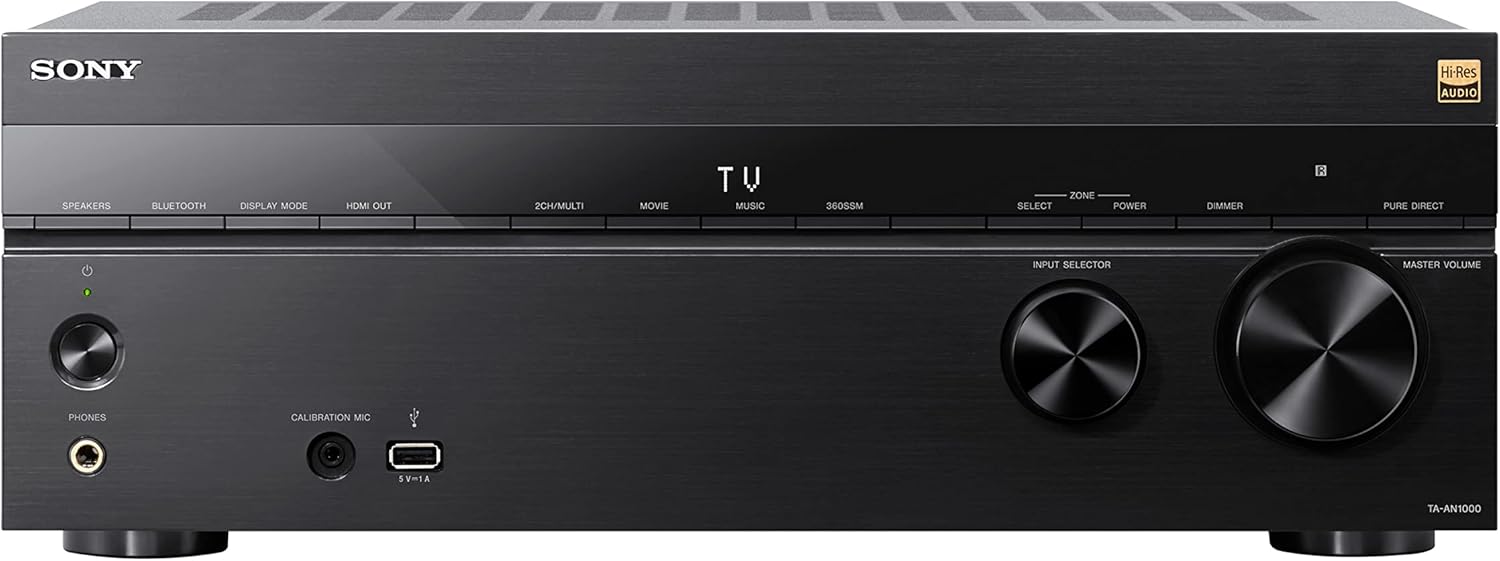 Sony TA-AN1000 | Amplificateur AV 8K - 7.2 canaux avec 360 Spatial Sound Mapping