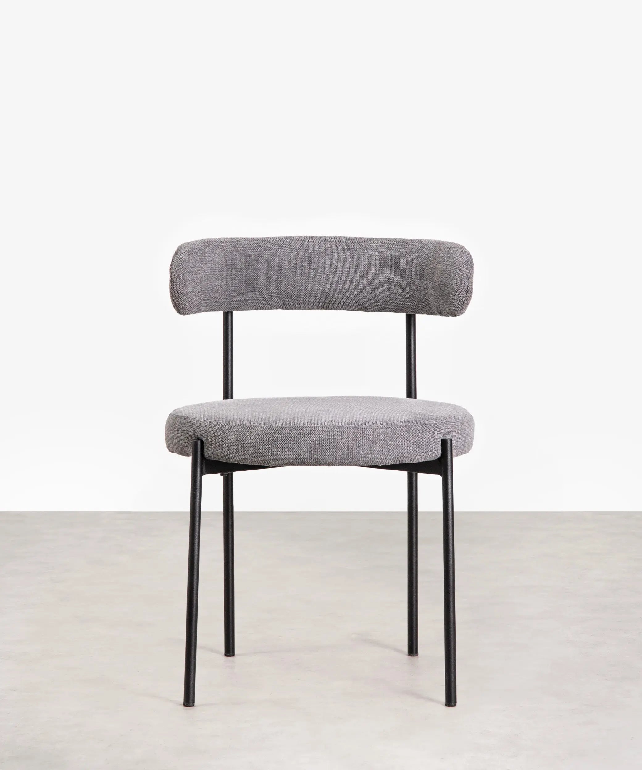 Silla de Comedor en Tela y Metal Alexia