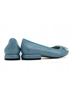 Ballerine Stocks Permanents Vila / Vernis Turquoise