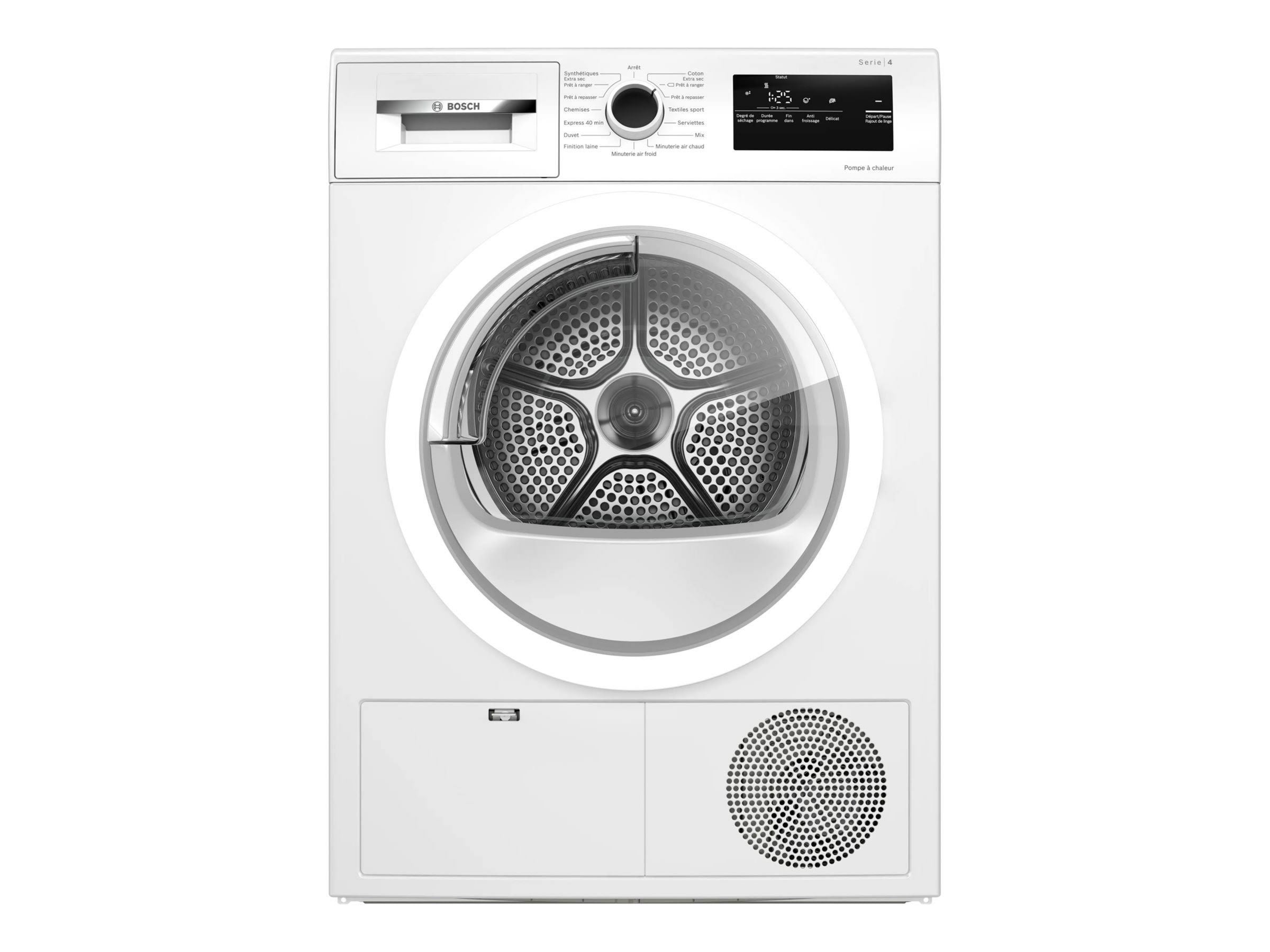 BOSCH sèche-Linge pompe à chaleur avec condenseur 60cm 8kg wth83v13fr