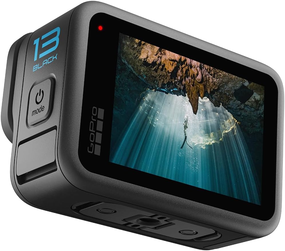 GoPro HERO13 Black - Caméra d'action étanche avec vidéo 5.3K60, Photo 27MP + compatibilité avec Les objectifs de la série HB