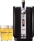Tireuse à Bière PerfectDraft HD3720/26 + 2 Verres 50cl - Idée Cadeau(Noir/Argent)